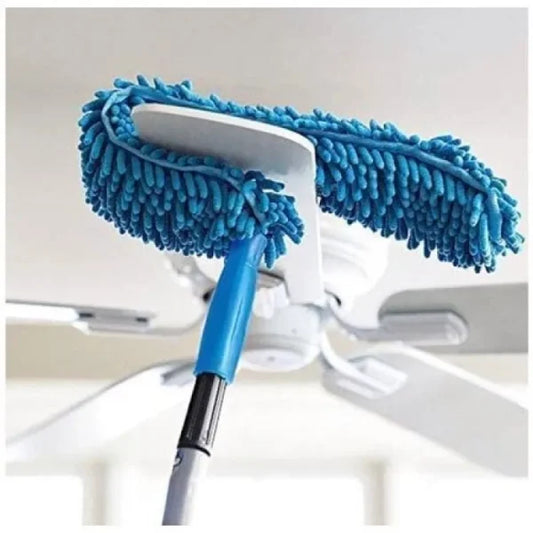 Flexible Micro Fiber Duster With Telescopic Stainless Steel Fan Cleaning Specially